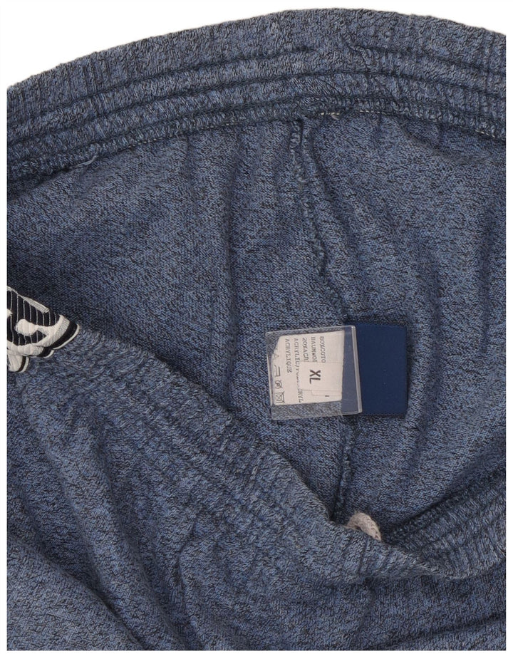 ASICS muške kratke sportske hlače s grafičkim motivima XL, plavi flekasti pamuk