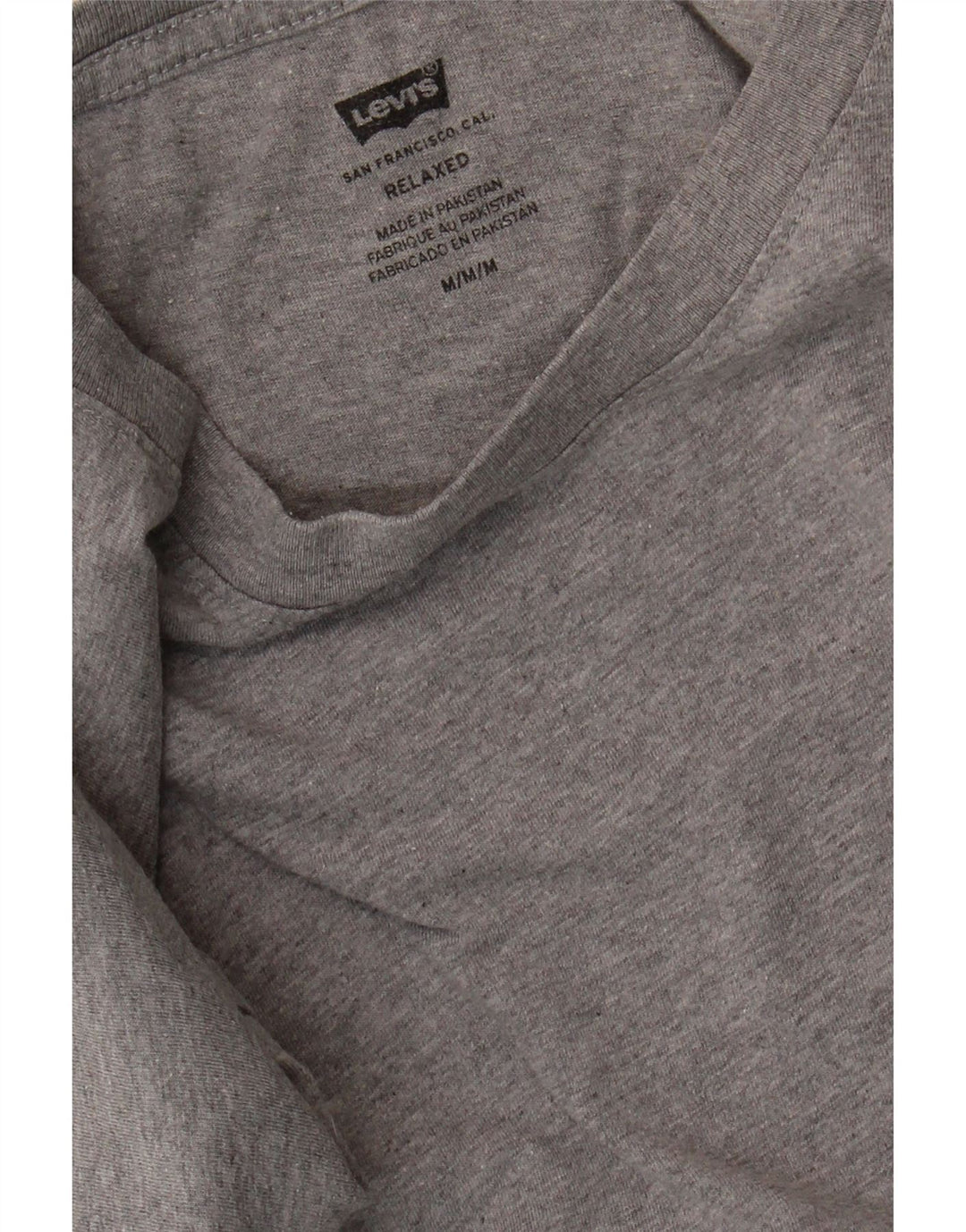 LEVI'S Mens Relaxed T-Shirt Top Medium Grey Vintage Levi's and Second-Hand Levi's from Messina Hembry 