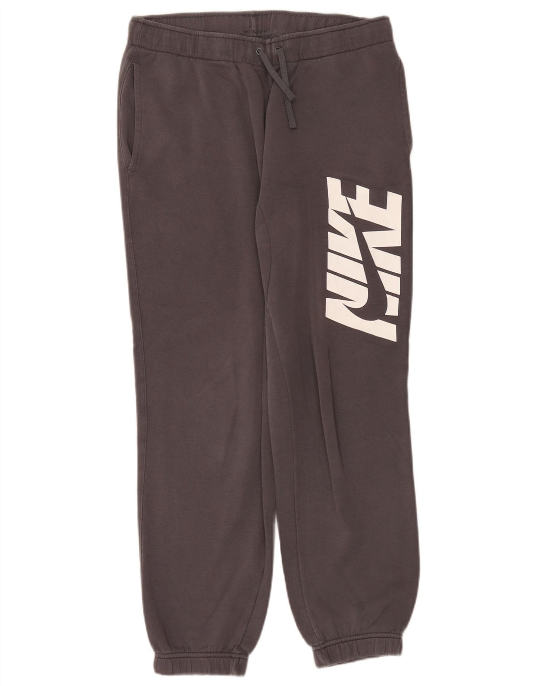 Nike muške grafičke trenirke, srednje sive pamučne hlače