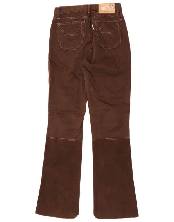 Ženske ležerne hlače Jeckerson Bootcut W26 L32 Smeđi pamuk