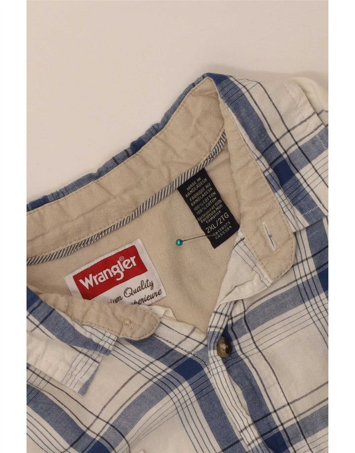 Wrangler muška košulja 2XL bijeli karirani pamuk