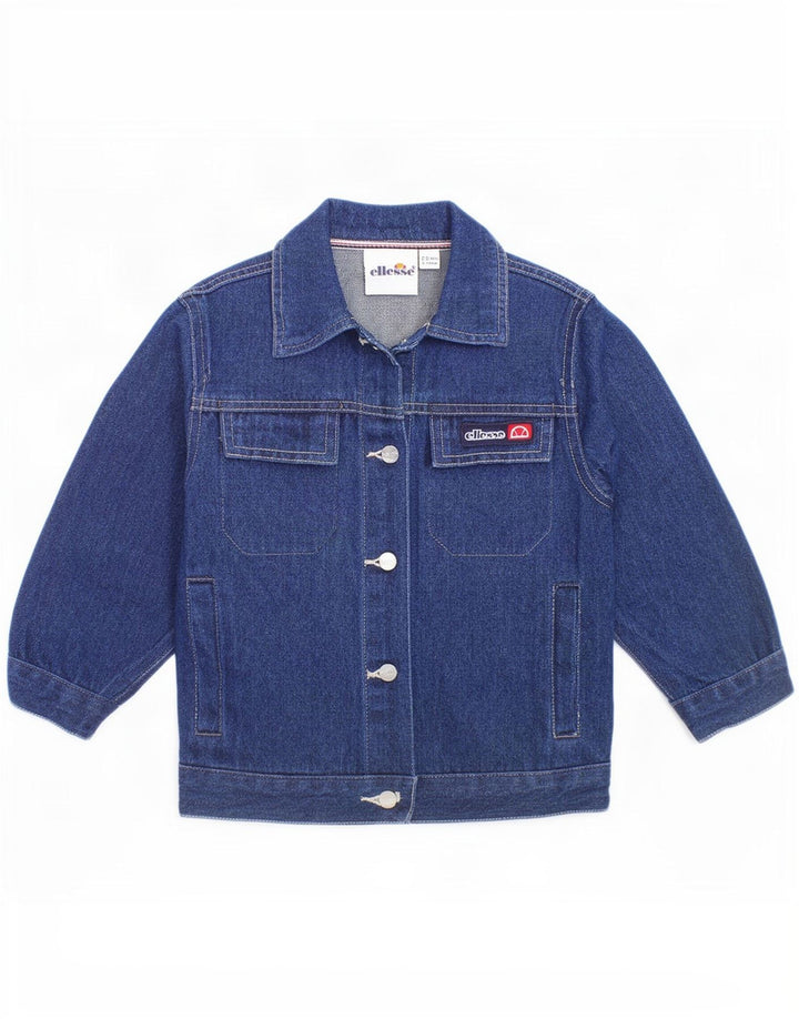 Ellesse Girls Graphic Denim jakna 2-3 godine tamnoplavi pamuk