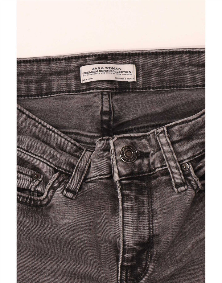 Zara ženske lepršave traperice EU 34 2XS W24 L33 sive
