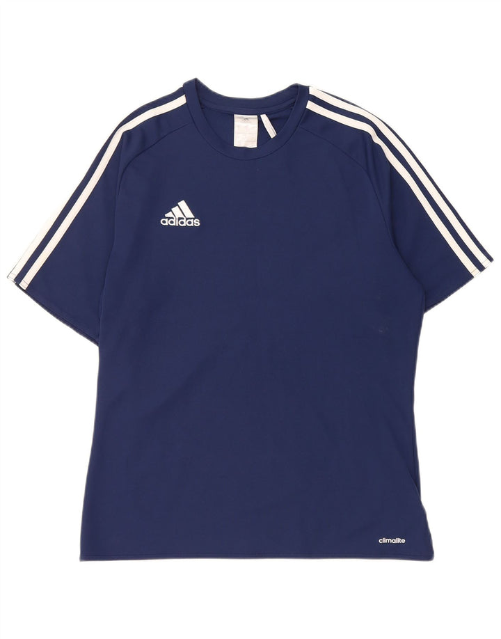 Adidas muška Climalite majica kratkih rukava, mali tamnoplavi poliester