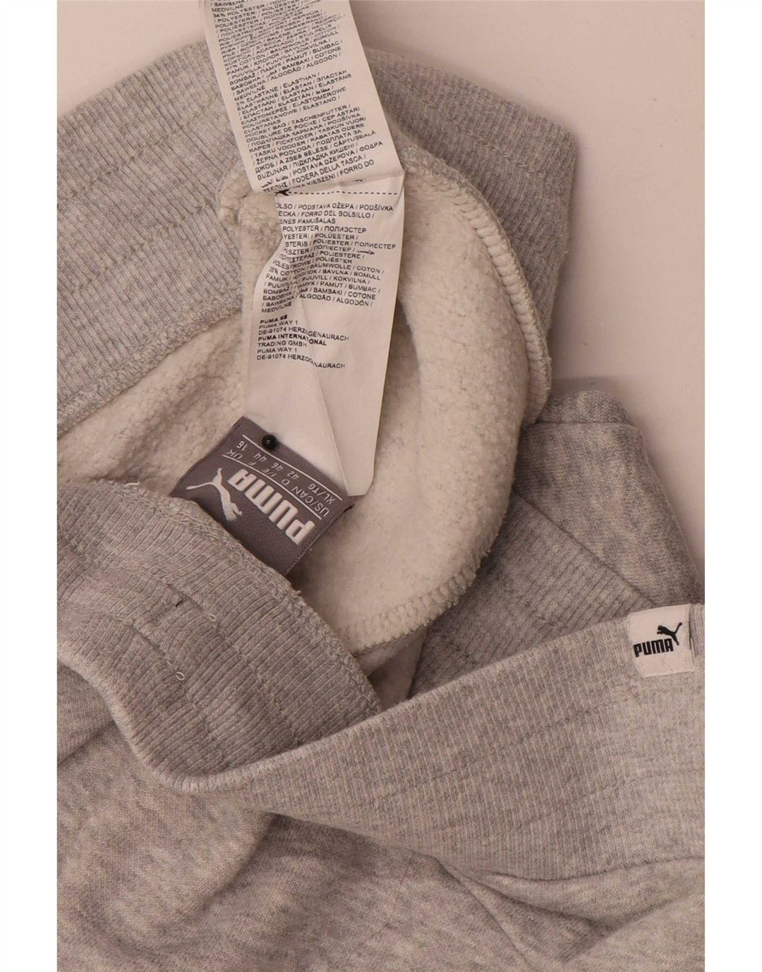 Puma Ženske trenirke Hlače Joggers UK 16 Large Grey Flected Polyester