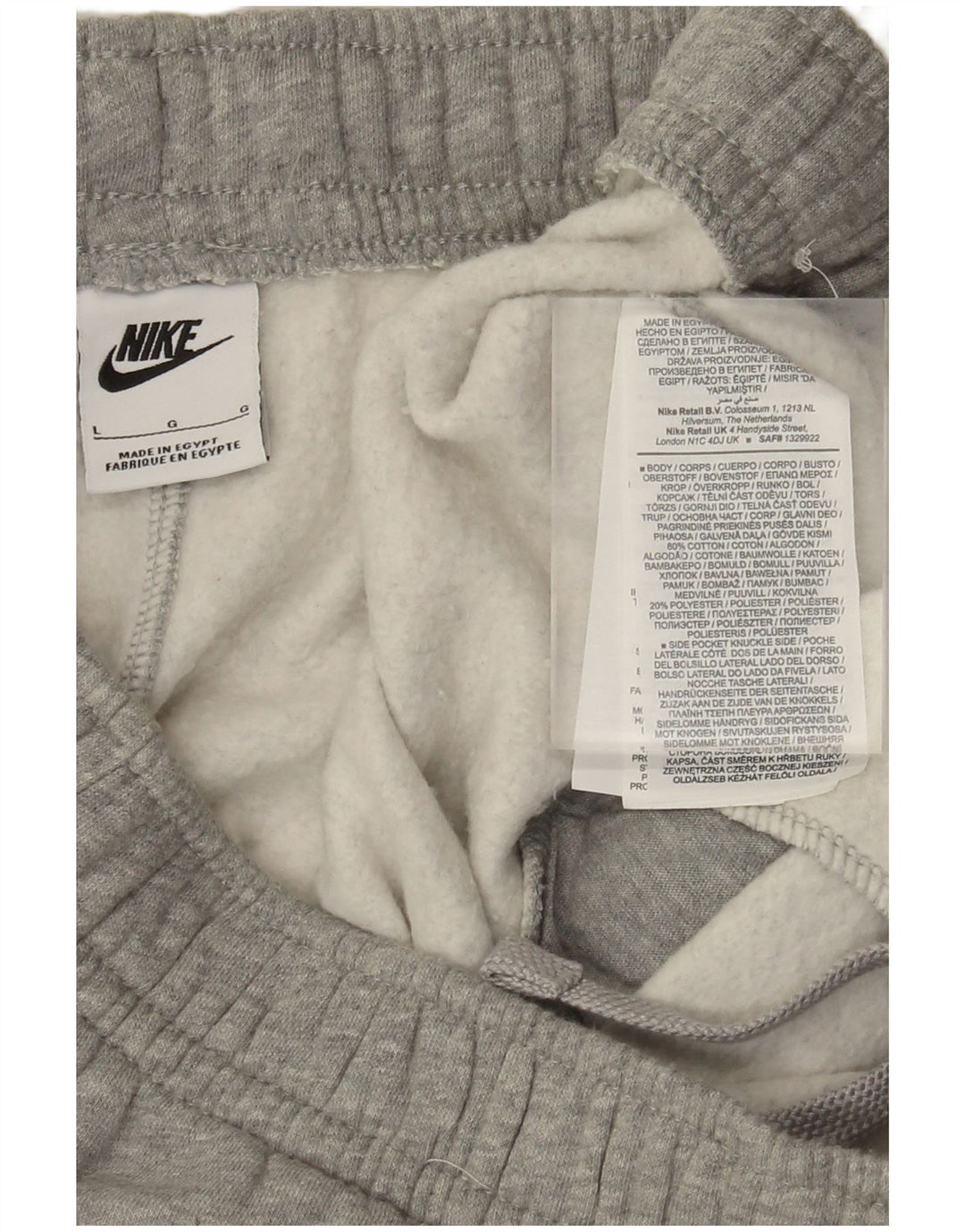NIKE Muška trenirka Hlače Joggers Large Grey Pamuk