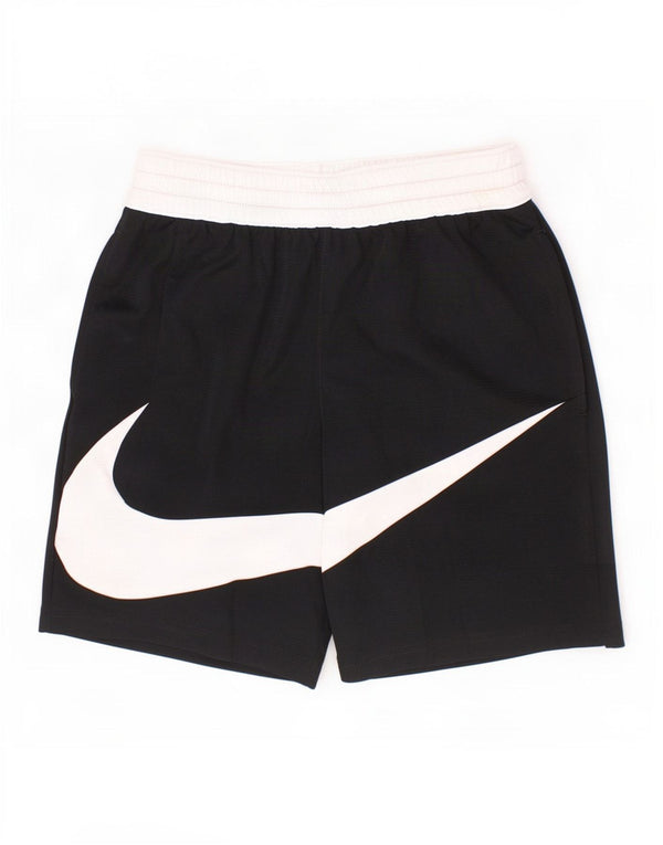 Nike Boys Dri Fit Graphic Sport Shorts 10-11 Years Medium Black Colourblock