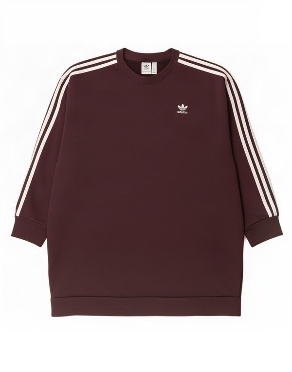Adidas ženska prekomjerna trenirka UK 12 srednje tamnocrvena