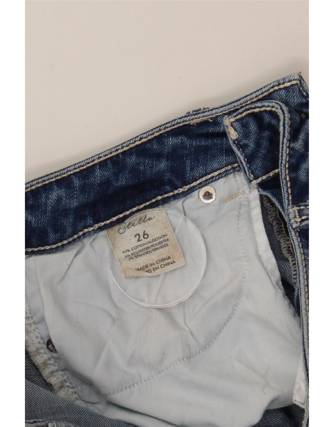 BKE Womens Stella Distressed Capri Jeans W26 L22 Blue Cotton Vintage BKE and Second-Hand BKE from Messina Hembry 
