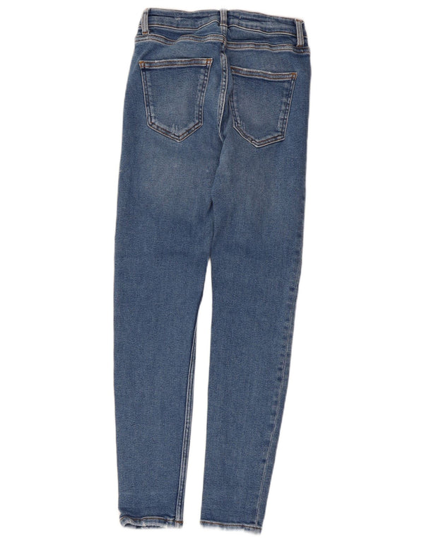 Zara ženske uske traperice s oskudima EU 36 XS W26 L27 plave