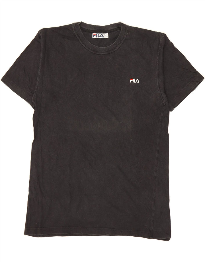 FILA Mens T-Shirt Top IT 52 Large Black Cotton Vintage Fila and Second-Hand Fila from Messina Hembry 