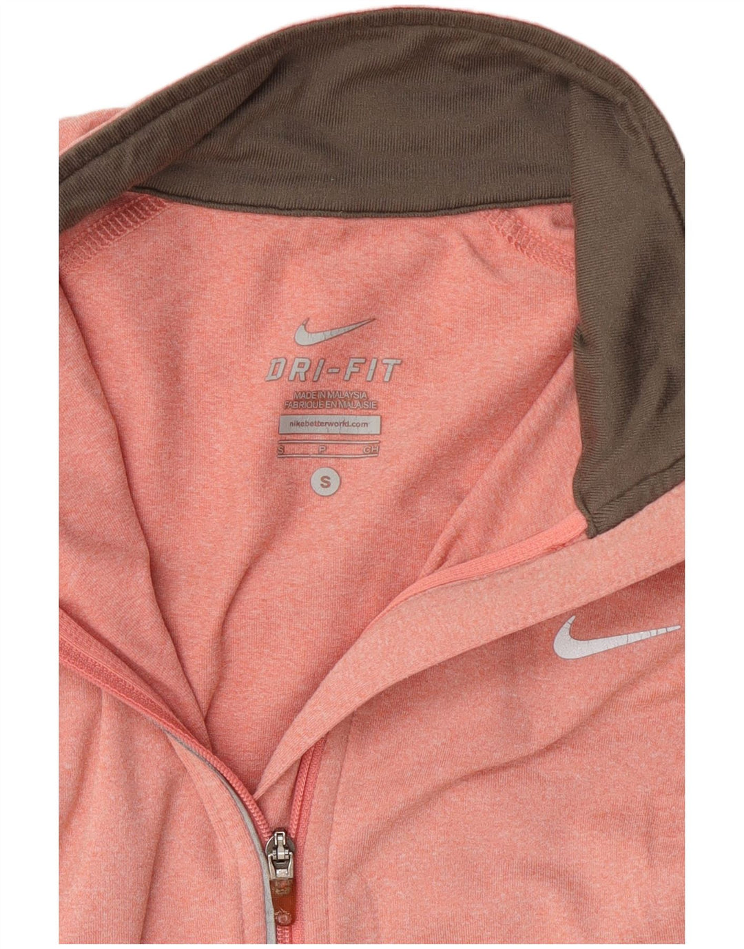 Nike Ženska trenirka Dri Fit Zip Neck Pulover Top UK 10 Small Pink