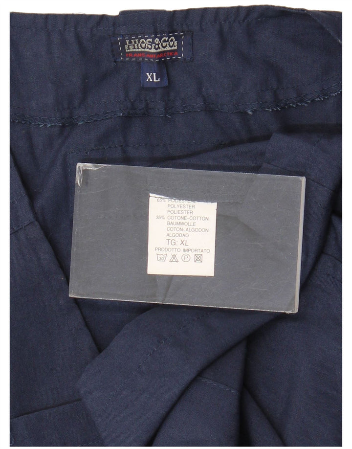 Vintage muška utility jakna UK 42 XL tamnoplavi poliester