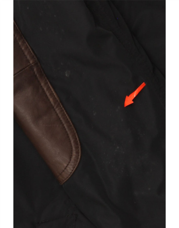 BARBOUR Muška pomoćna jakna UK 40 veliki crni poliester