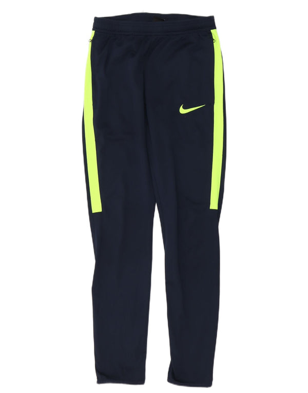 Nike muške Dri Fit hlače za trenirku Male tamnoplave poliesterske blokove