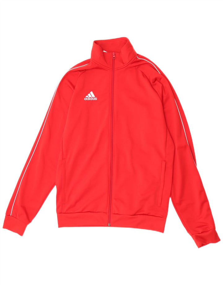 Adidas muška trenirka gornja jakna srednje crvene boje od poliestera