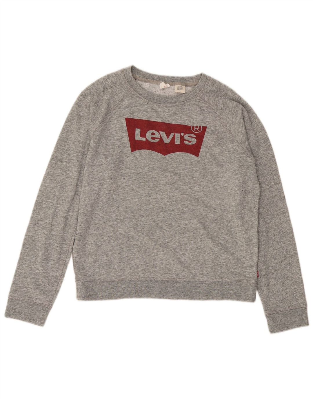 Levi's Ženski džemper s grafičkim motivima UK 14 srednje sivo s pjegama
