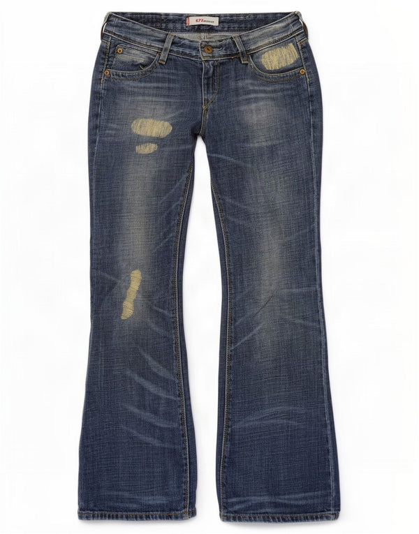 Levi's ženske 572 traperice s niskim strukom, šišane traperice W28 L30, plavi pamuk