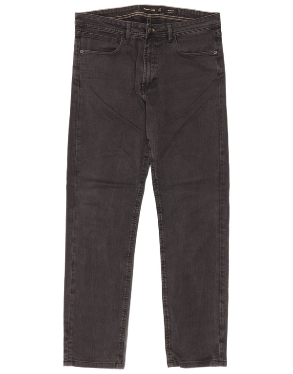 Massimo Dutti Muške uske traperice EU 42 Large W32 L30 Sivi pamuk