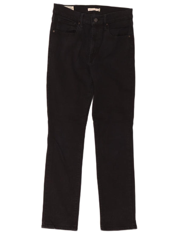 Levi's ženske 724 super uske traperice visokog struka W30 L30 crni pamuk