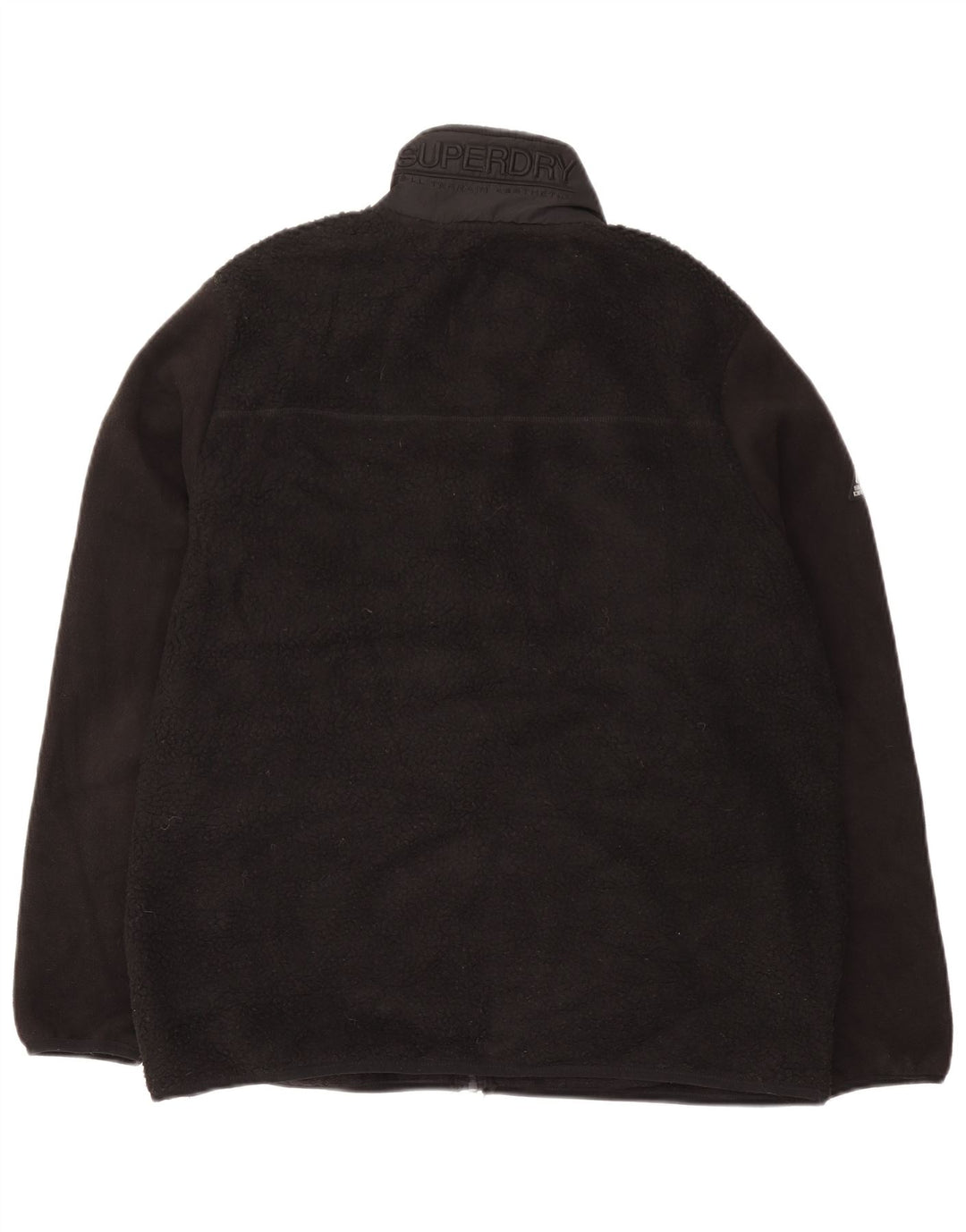 Superdry muška jakna od flisa UK 44 2XL crni poliester