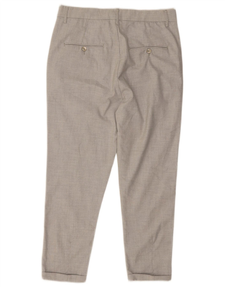 Zara muške chino hlače s klinovima EU 40 srednje veličine W31 L24 sivi poliester