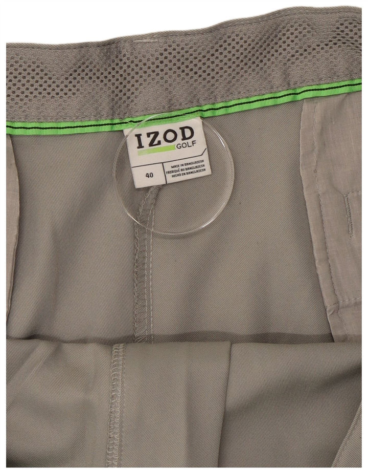 Izod muške kargo kratke hlače W40 XL sivi poliester