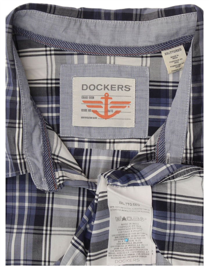 DOCKERS Muška košulja 2XL tamnoplavi karirani pamuk
