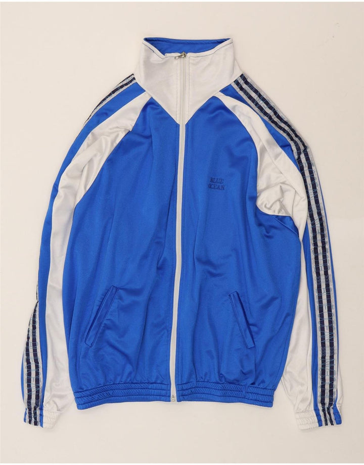 VINTAGE Mens Full Tracksuit XL  Blue Colourblock Polyester Vintage Vintage and Second-Hand Vintage from Messina Hembry 