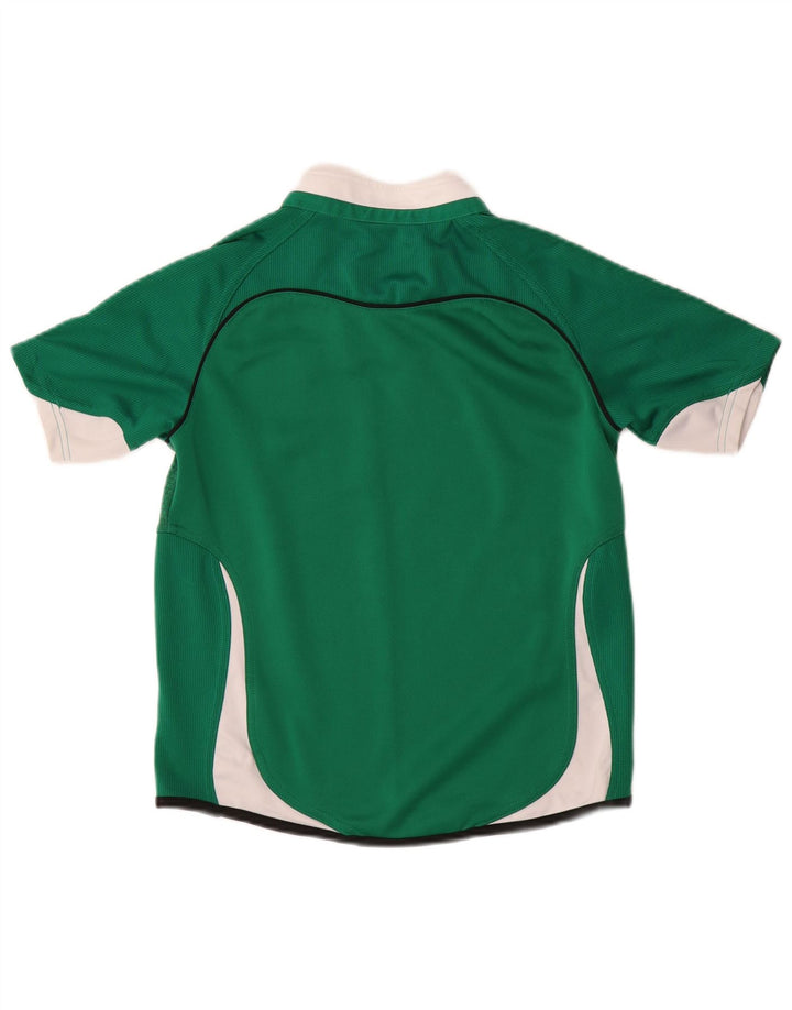 PUMA Boys IRFU Graphic T-Shirt Top 11-12 Years Large Green Colourblock