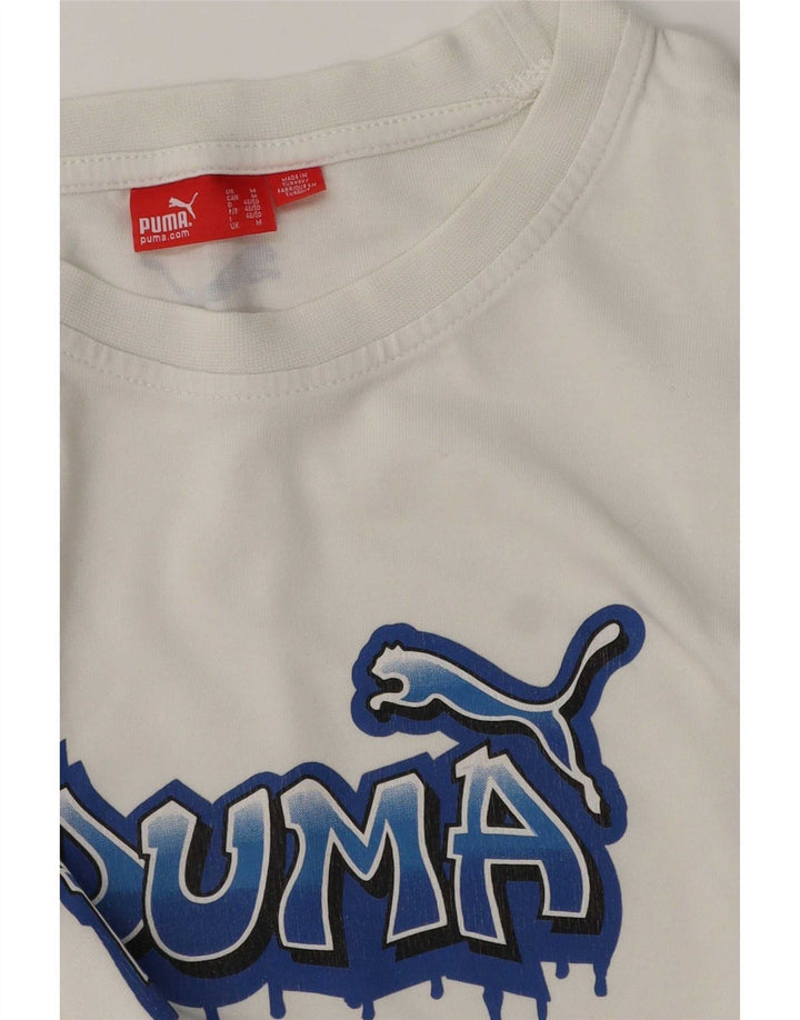 Puma muška majica s grafičkim motivima srednje bijele boje