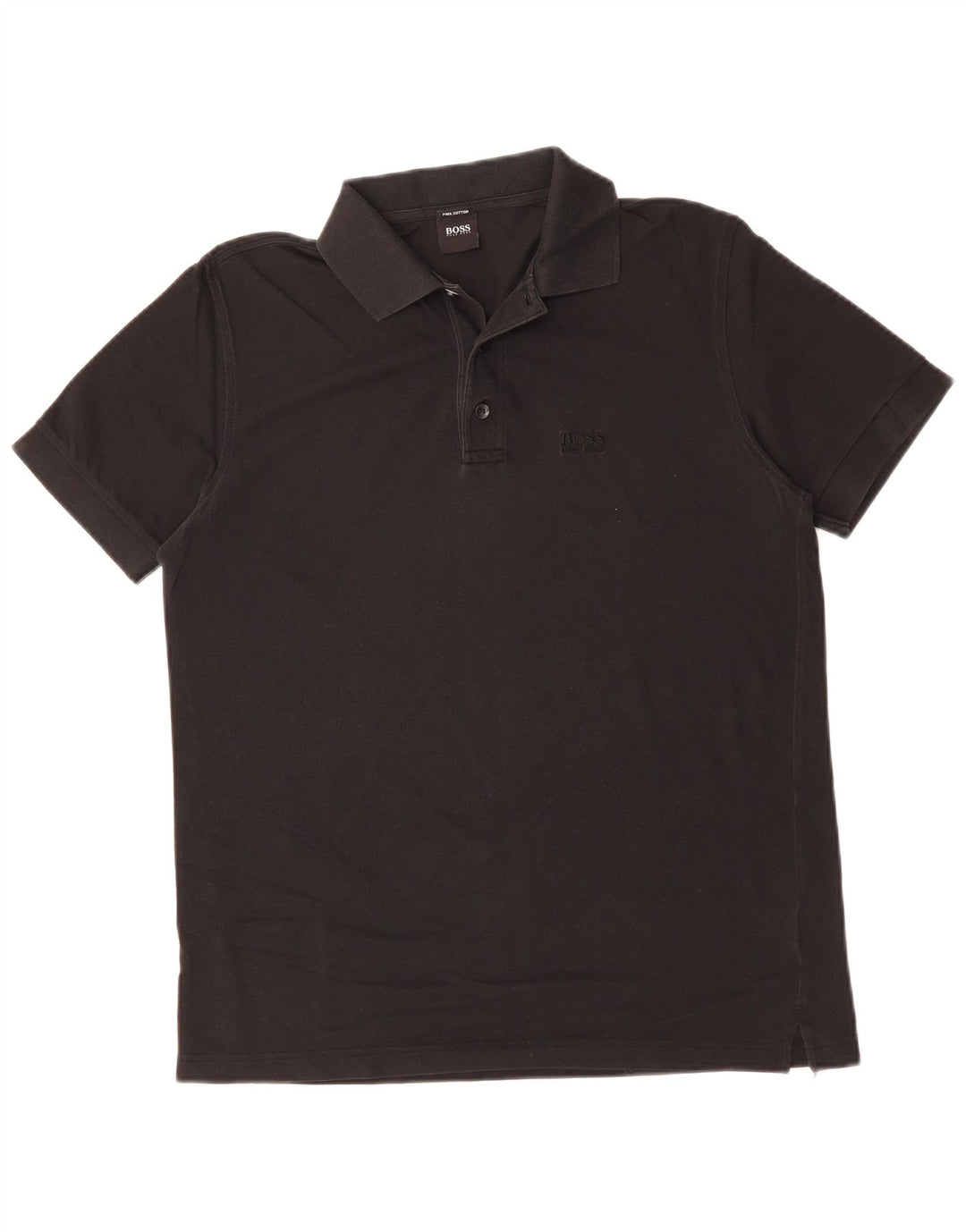 Hugo Boss muška polo majica srednje crne pamučne boje