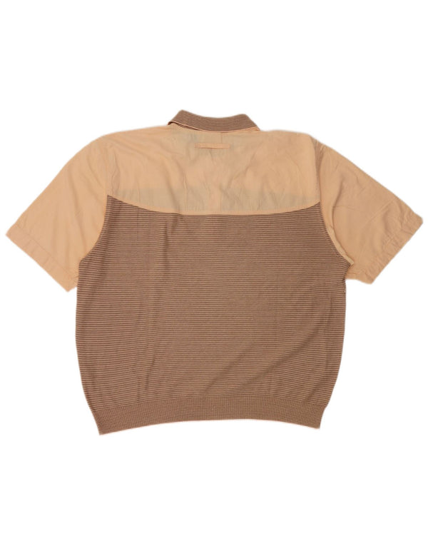 Donny & Max muška polo majica XL, pamuk na smeđe pruge