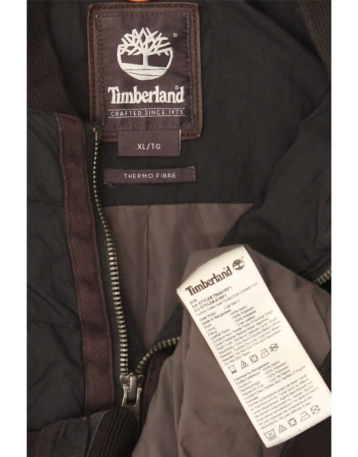 Timberland muška podstavljena jakna UK 42 XL crni najlon