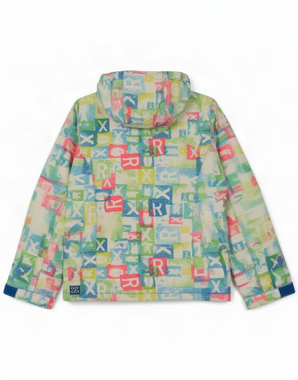 Roxy ženska skijaška jakna s kapuljačom UK 14 Medium Multicolored Geometric