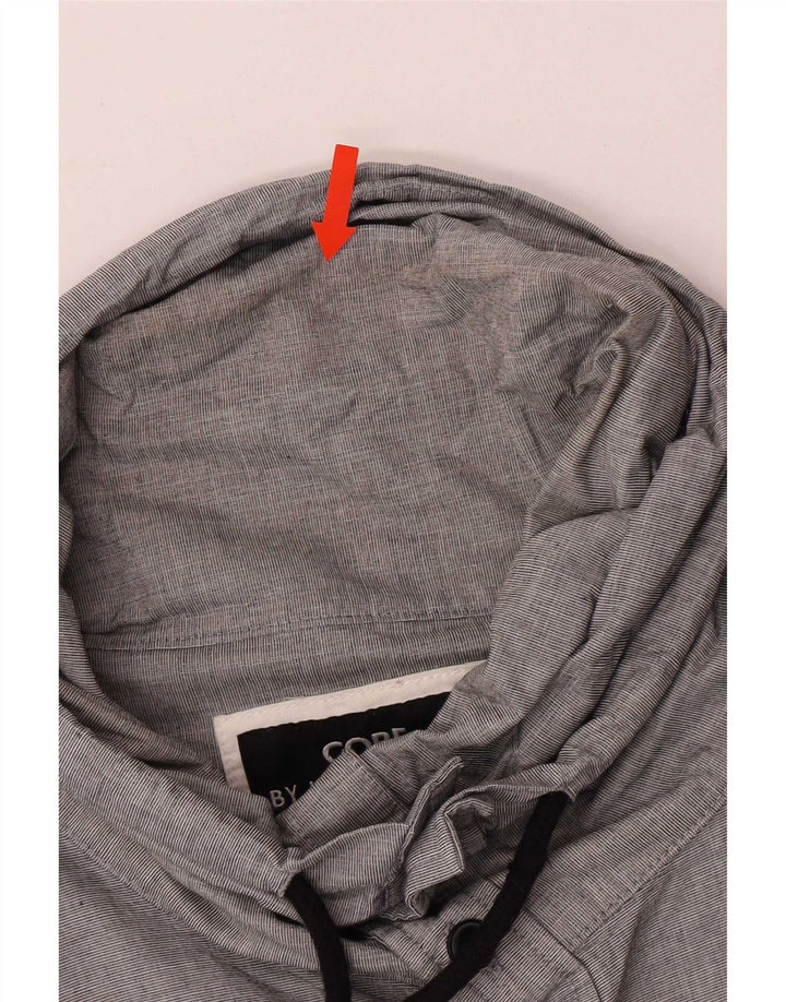 Jack & Jones muška majica s dugim izrezom Mala siva pamučna