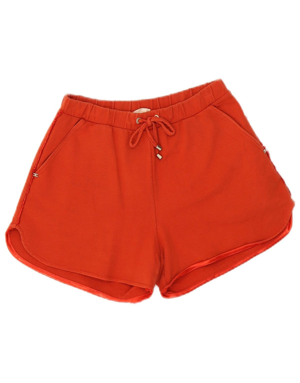Elisabetta Franchi Ženske kratke sportske hlače s grafičkim motivima UK 10 Small Orange
