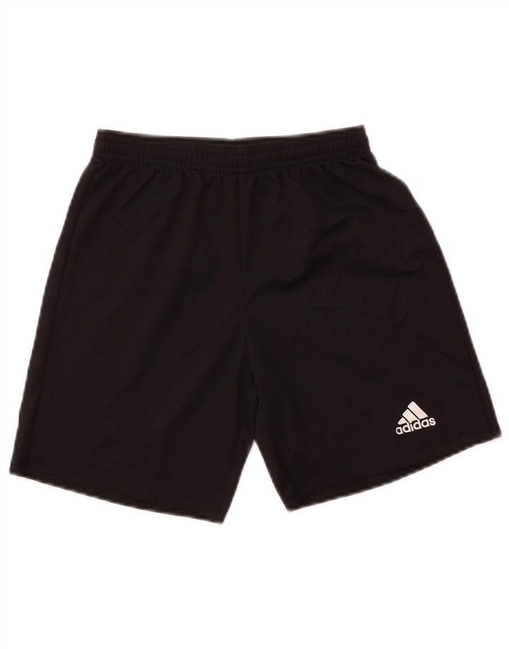 Sportske kratke hlače Adidas Climalite za dječake od 11 do 12 godina, crni poliester