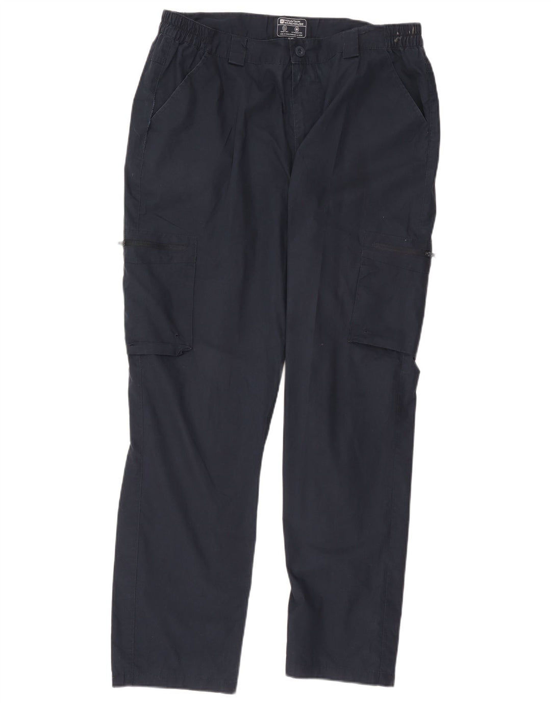 Mountain Warehouse muške ravne kargo hlače W36 L30 tamnoplavi poliester