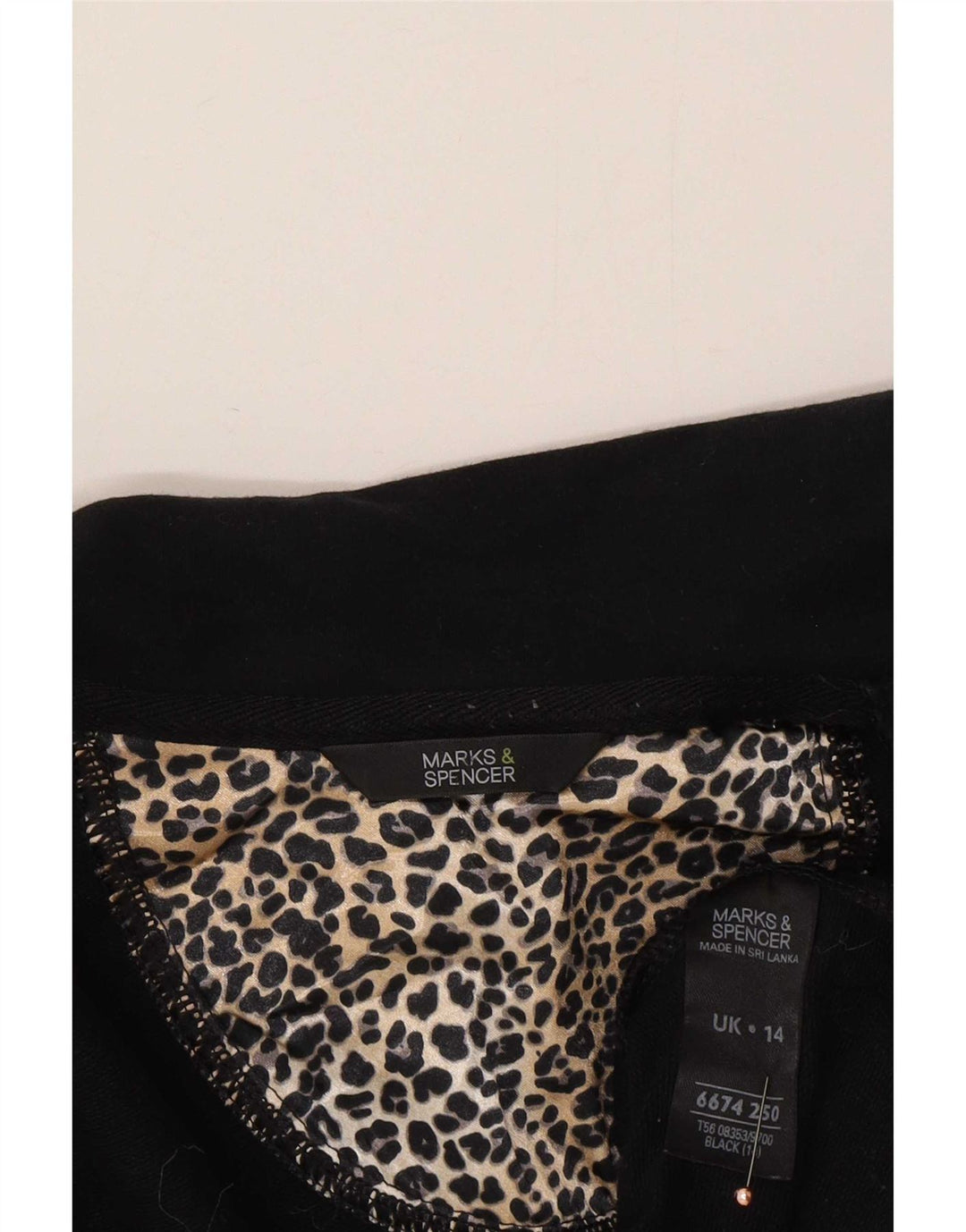 Marks & Spencer ženska bomber jakna UK 14 Srednji crni pamuk