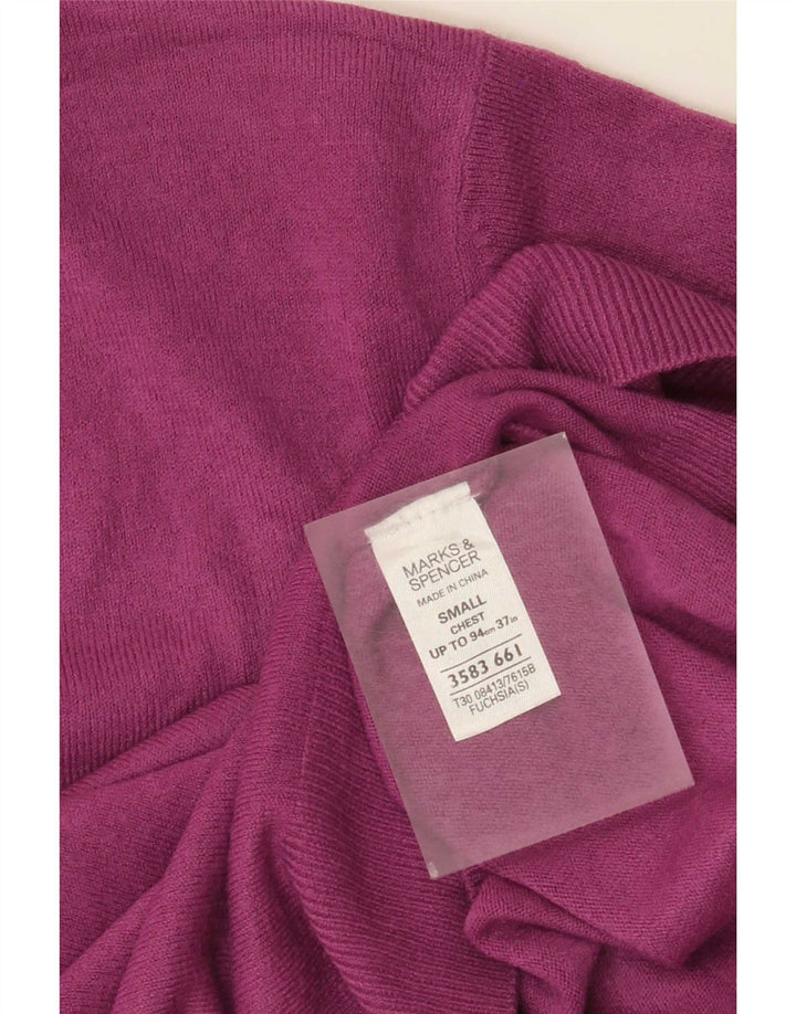 Marks & Spencer, muški džemper s V-izrezom, mali kestenjasti akril