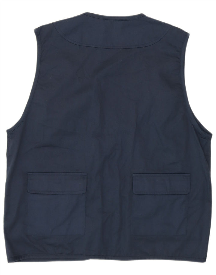 Passport Mens Utility Gilet UK 38 Srednji tamnoplavi poliester