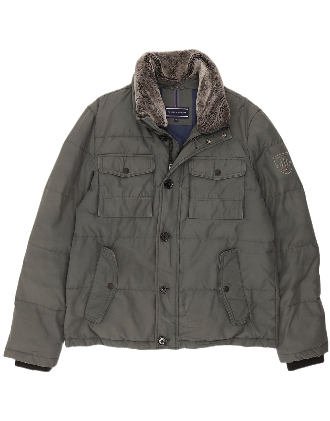 Tommy Hilfiger muška podstavljena jakna UK 42 XL zeleni poliamid
