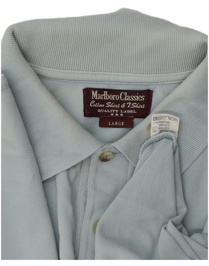 Marlboro Classics Muška polo majica Large Blue Pamuk