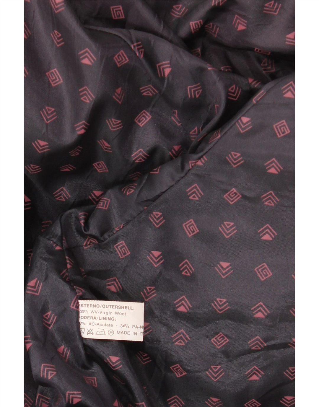 Vintage muška vojna bombaška jakna IT 48 srednje tamnoplava djevičanska vuna