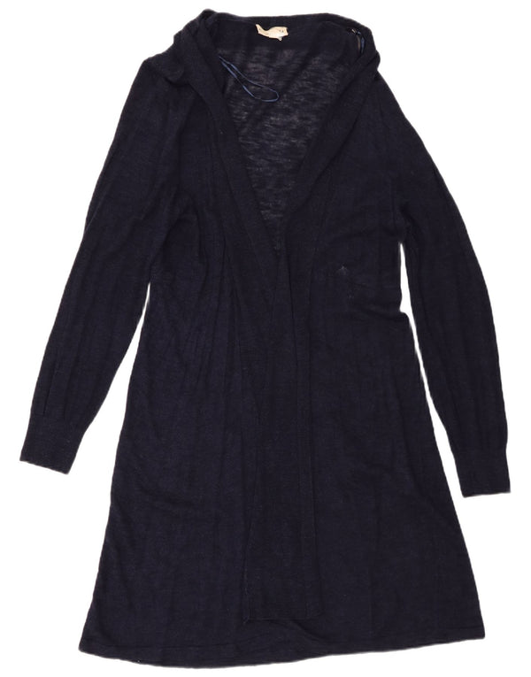 Phase Eight, ženski dugi otvoreni kardigan pulover UK 18 XL tamnoplavi lan