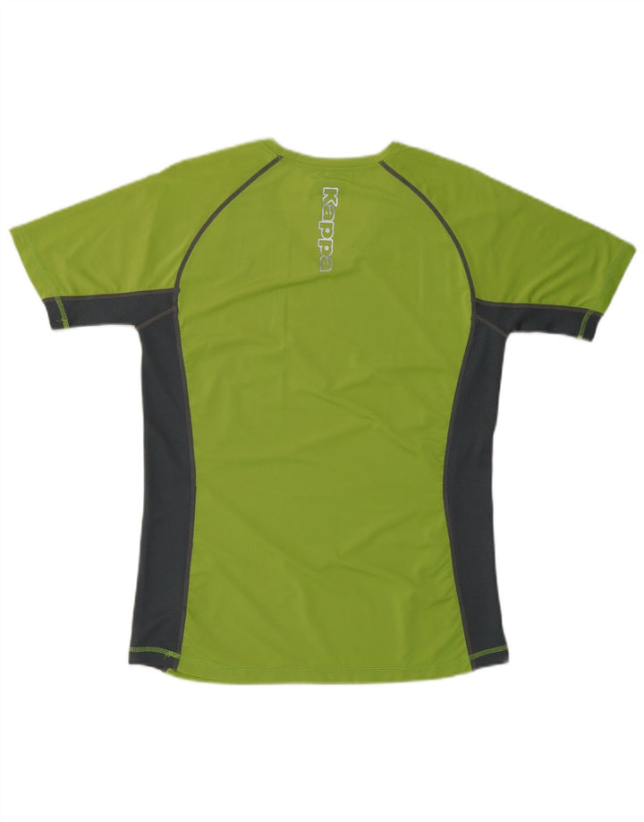 KAPPA Ženska grafička majica kratkih rukava UK 16 Veliki zeleni poliester u boji