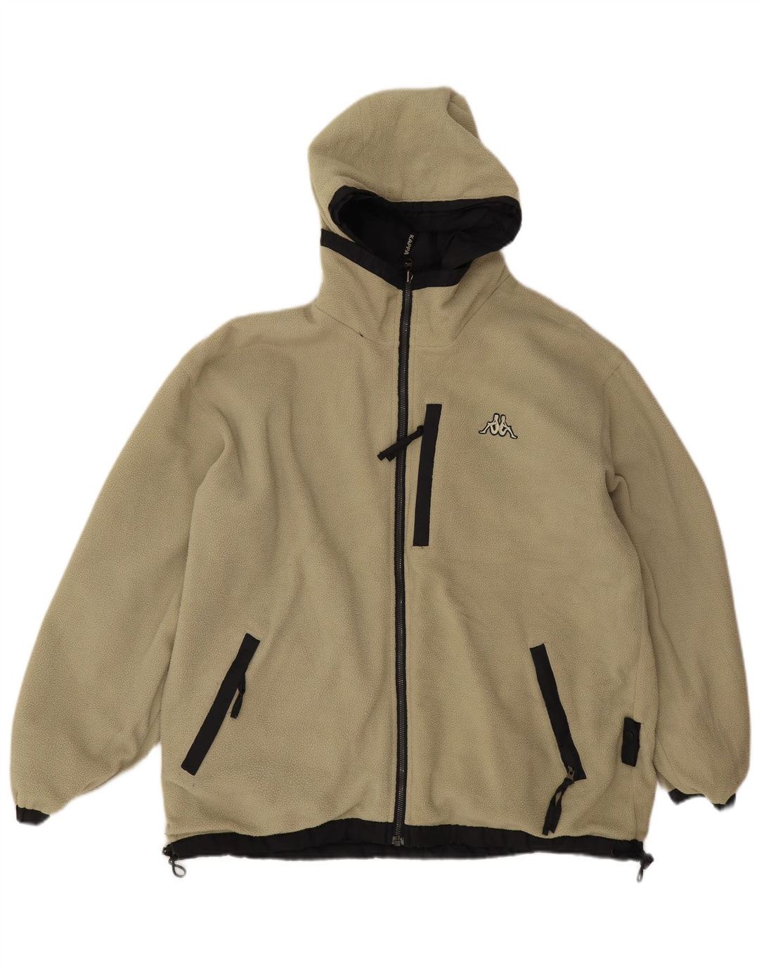 Kappa muška reverzibilna vjetrovka s kapuljačom UK 36 mala crna poliesterska