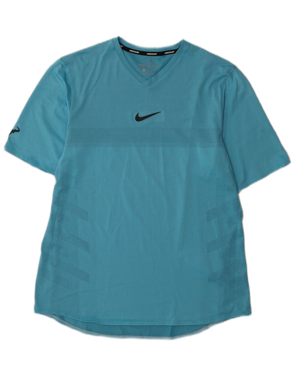 Nike Dri Fit majica kratkih rukava, veliki plavi poliester