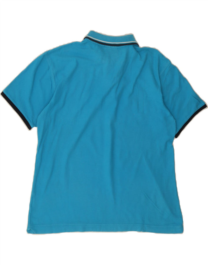 FILA Mens Polo Shirt IT 52 Large Blue Cotton Vintage Fila and Second-Hand Fila from Messina Hembry 